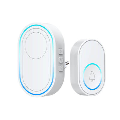 Wireless Smart Doorbell w/ Plug-in Chime 58 Melodies 5 Volum