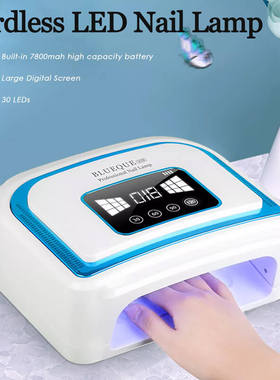 120W Built-in Battery Rechargeable UV Nail Lamp Curing Gel N