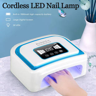 120W Built-in Battery Rechargeable UV Nail Lamp Curing Gel N