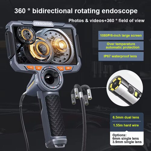 360 ° Steering Endoscope  360° handheld industrial camera
