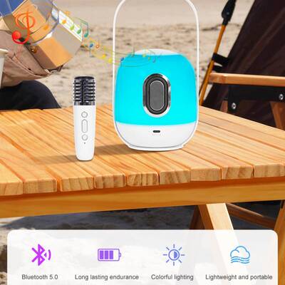 Colorful RGB Nightlight Music Bluetooth Speakers Outdoo