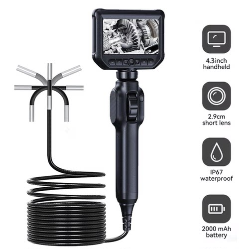 Industrial Endoscope Camera 360 Degree Rotation 4.3 inch