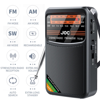Emergency Pocket Radio FM AM SW Radio Battery Operated Radio