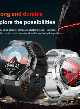 TR3 Max Smart Watch Bluetooth Calling LED Compass Smartwatch