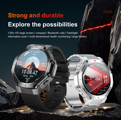 TR3 Max Smart Watch Bluetooth Calling LED Compass Smartwatch