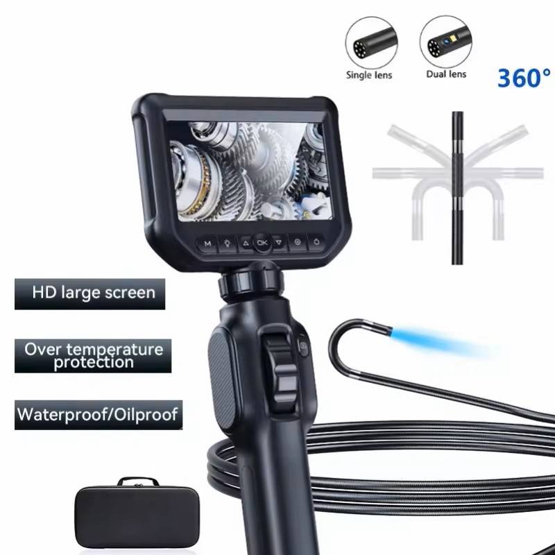 360° Endoscope Articulation Industrial 8.5mm Car Inspection