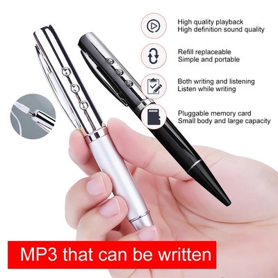 Portable MP3 Player USB Writable Pen Music Player Supports 3