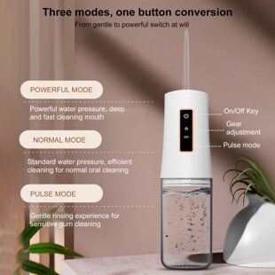 Water Flosser Portable Oral Irrigator Rechargeable Dental Fl