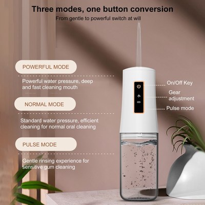 Water Flosser Portable Oral Irrigator Rechargeable Dental Fl