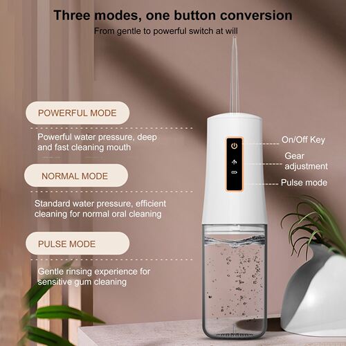Water Flosser Portable Oral Irrigator Rechargeable Dental Fl