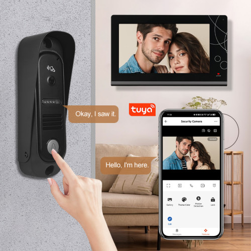 1080P WiFi/ Wired Video Intercom Video Door Phone Smart TUYA