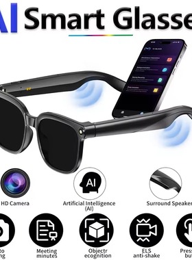 AI translator Smart Glasses 8MP Camera  Photo 4K Translation