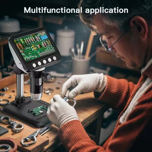 4.3'' Microscope 1600X Magnification 2MP Microscopio