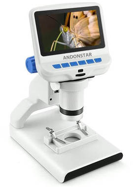 AD102 Kids Digital Microscope 4.3 inch Scope for Students Ch