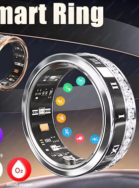 Diamond Smart Ring HeartRate HealthMonitor Blood Oxygen