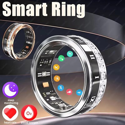 Diamond Smart Ring HeartRate HealthMonitor Blood Oxygen