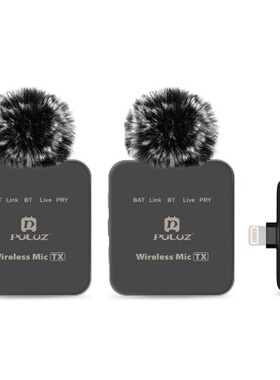 PULUZ PU647B Wireless Microphone System with 1 Receiver and