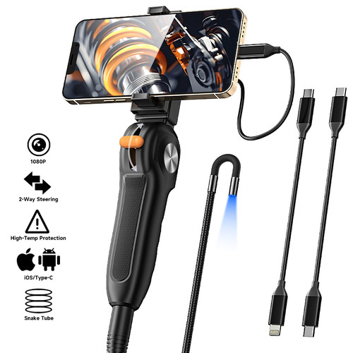 Articulating Endoscope Slide Rod 360° Steering Camera 1M
