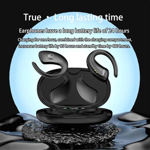True Wireless Earbuds TWS Earphone Mic Sport Earhook Headset