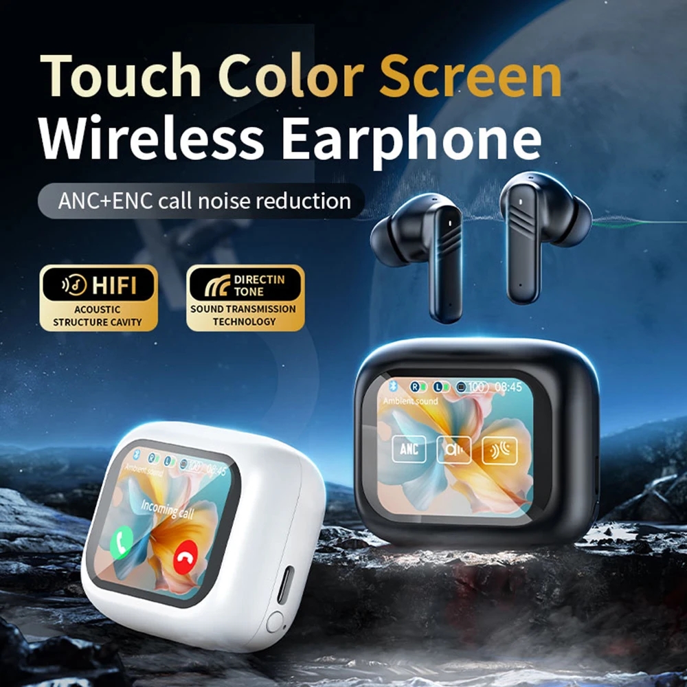 ANC Bluetooth Headset  Touch Active Noise Cancellation