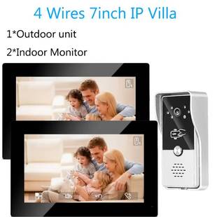 7inch Video Visual Doorphone Camera Doorbell Villa Apartment