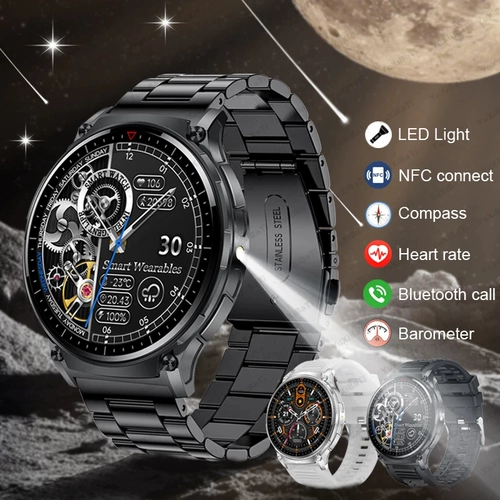 Smart Watch Sports NFC Compass Flashlight Bluetooth Call