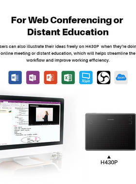 HUION H430P Graphics Drawing Digital Tablets Signature Pen T