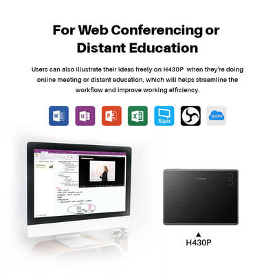HUION H430P Graphics Drawing Digital Tablets Signature Pen T
