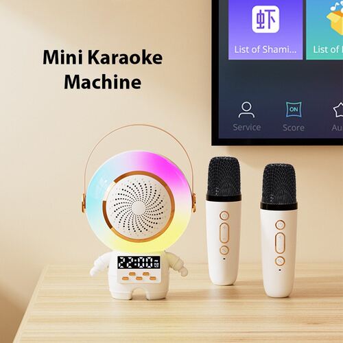 Compact Astronaut-Shaped Bluetooth Speaker Microphone Set