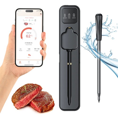 Smart Meat Thermometer Bluetooth BBQ Oven Grill Kitchen