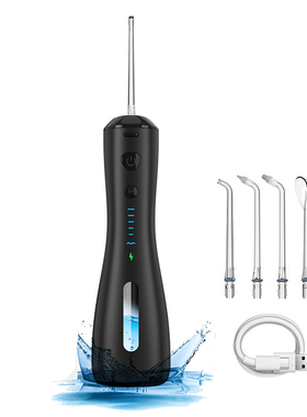 Electric Oral Irrigator Water Flosser IPX7 Rechargeable Port