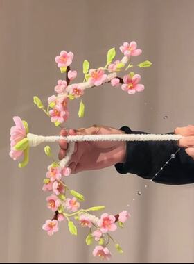 桃花朵古装手持弓箭扭扭棒材料包