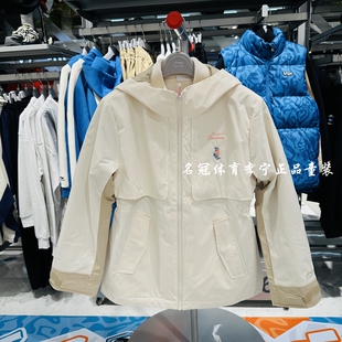 李宁女童装2025冬季新款三合一摇粒绒外套脱胆防水冲锋衣保暖风衣