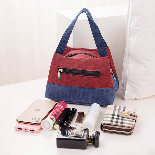 女包加厚防水便当包小布包妈妈包帆布牛津布女士手拎韩版手提包袋
