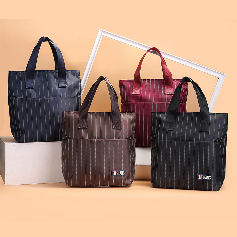 牛津布防水上班族风竖款手提包