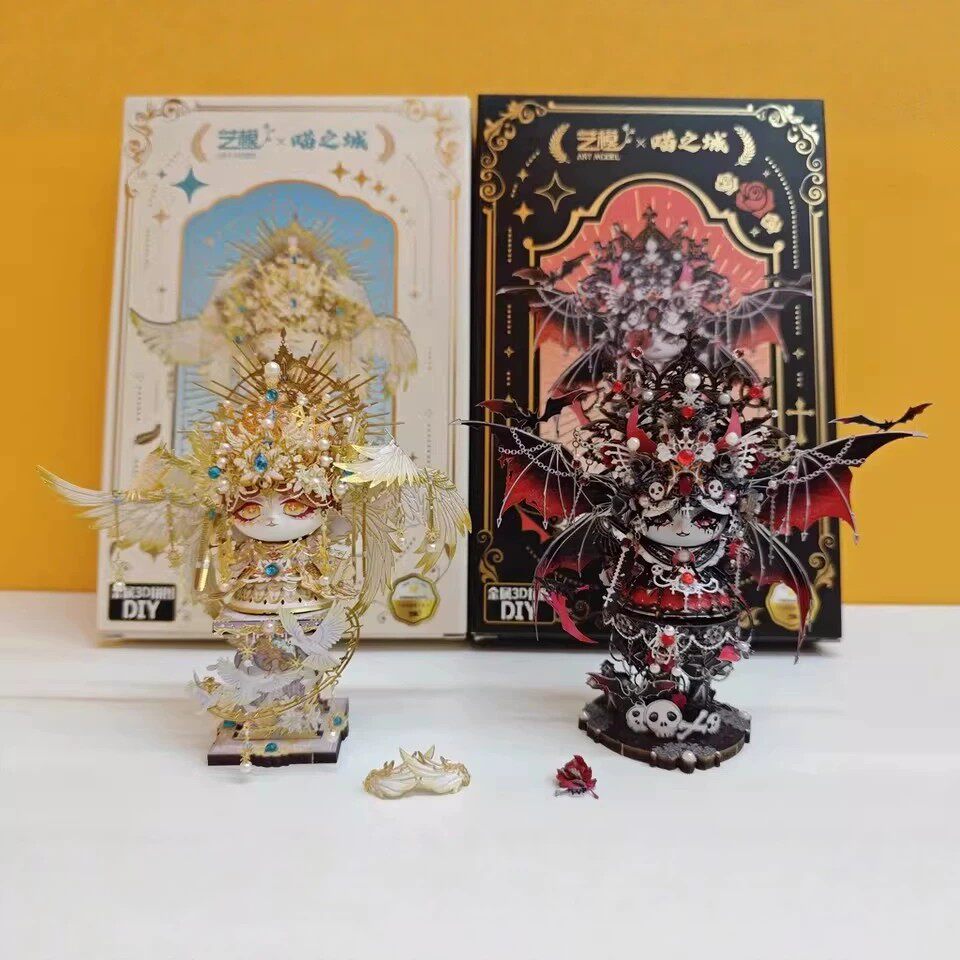 艺模喵之城魅惑女王圣翼天使金属拼图3d立体拼图模型手工摆件礼物
