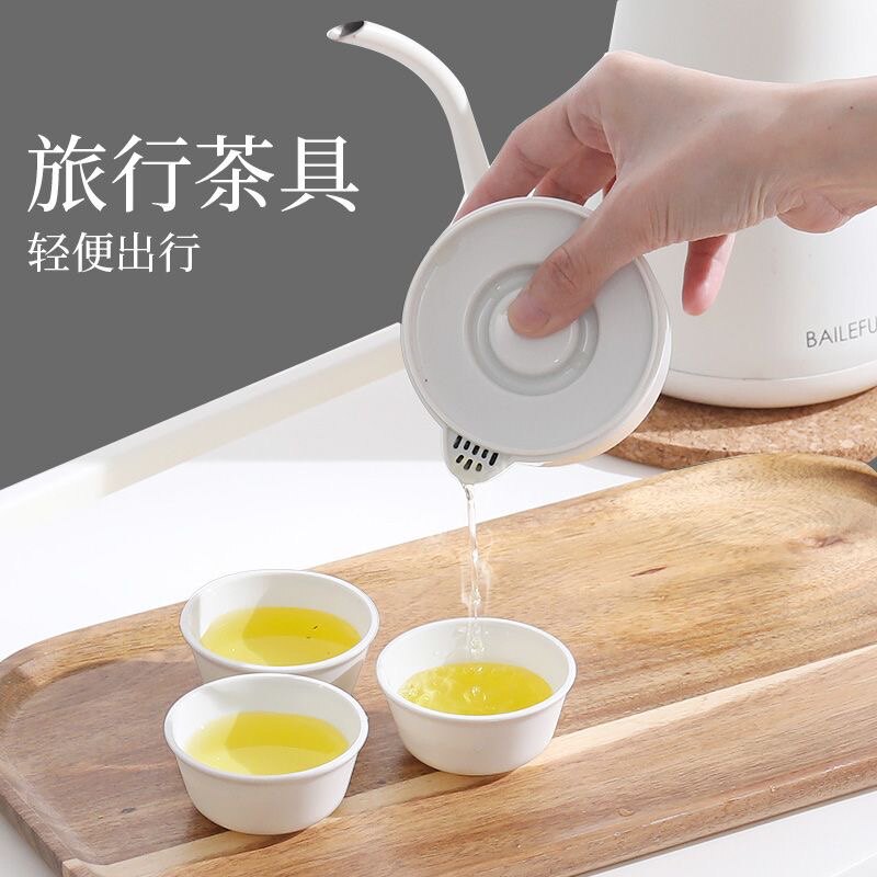 便携式环保耐高温旅行茶具装备户外露营泡茶套装快客杯一次性茶具