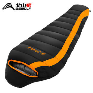 北山狼羽绒睡袋玛咪式户外鸭绒超轻冬季加厚防寒保暖单人冬季特惠