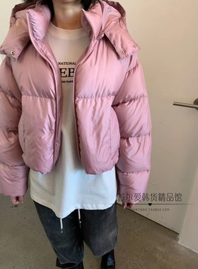 现~折select market韩国代购短款羽绒服 冬小个子面包服鸭绒外套