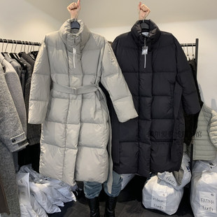 韩国东大门代购立领长款羽绒服 25冬季保暖显瘦直筒宽松鸭绒外套