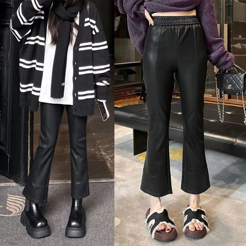 直筒阔腿裤休闲窄版九分裤子