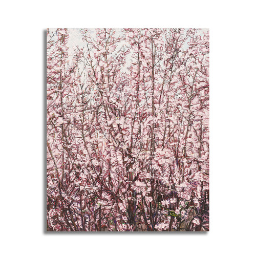 Boree莫奈风春日樱花林氛围感现代艺术治愈装饰无框挂画复刻版画