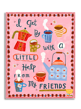 【一口价】插画师Abbie Rosie英文花朵客厅装饰画挂画复刻版画芯