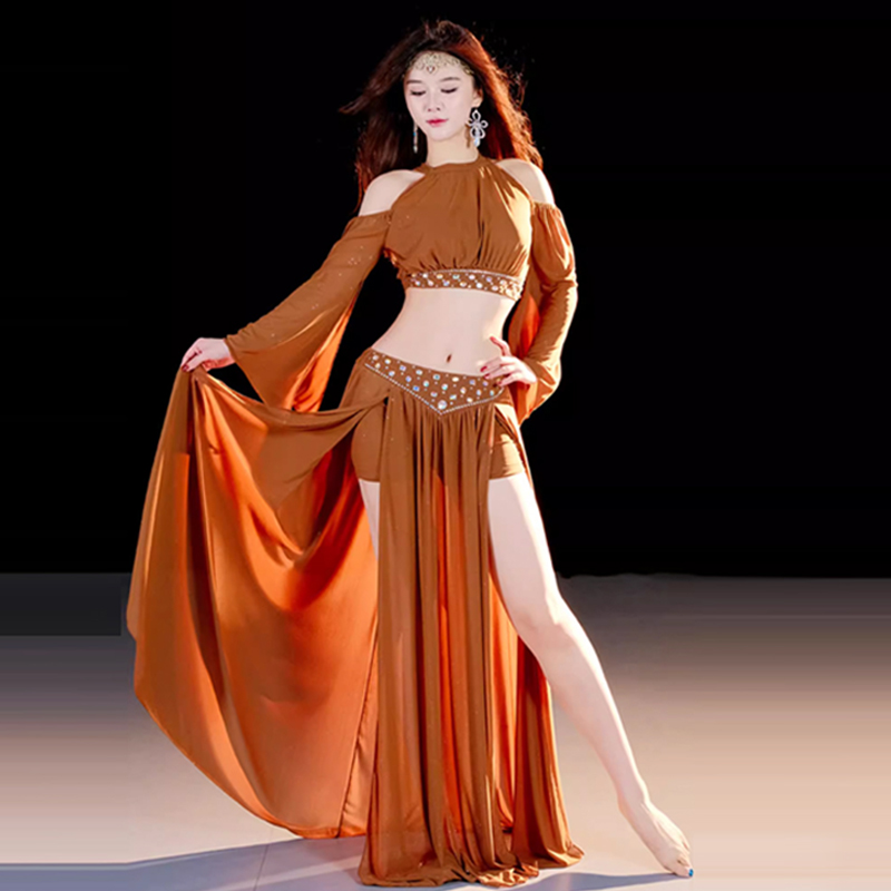 肚皮舞服装东方舞练功习班服套装