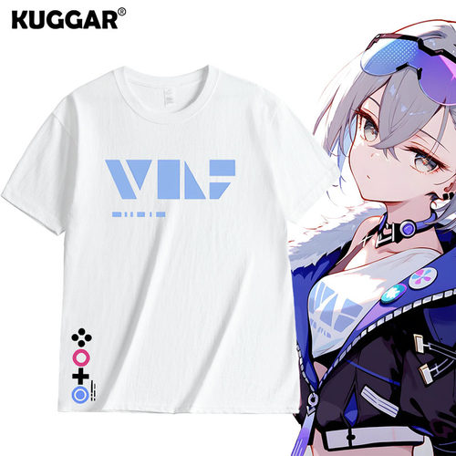 崩坏星穹银狼铁道cos印象二次元游戏周边短袖T恤夏季纯棉衣服潮流