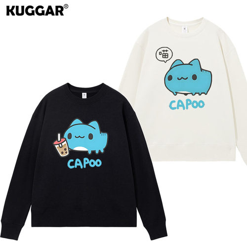 猫猫虫咖波同款卫衣capoo表情包卡通宽松大码长袖衣服秋冬男女
