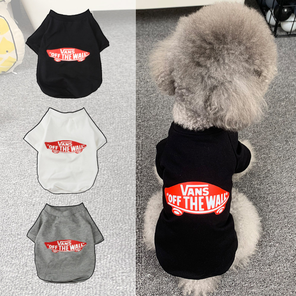 迷你雪纳瑞博美比熊小体泰迪狗狗猫咪的衣服潮牌夏装小型纯棉薄款