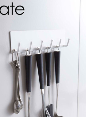 日本山崎实业yamazaki吸磁铁挂钩北欧强力粘胶挂衣架plate 2437