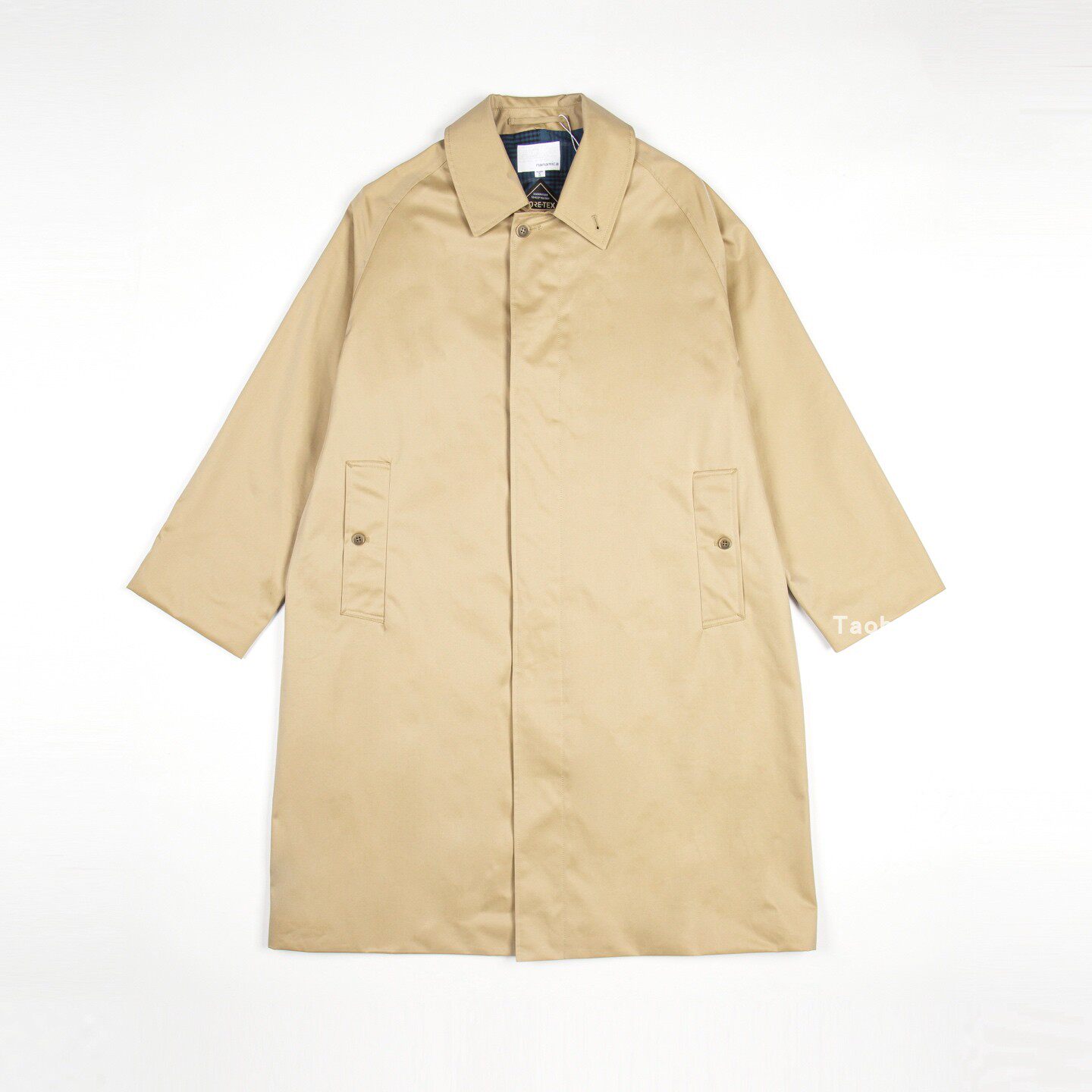thumbnail for Japanese NANA GORE-TEX Balmacaan Coat mountain style waterproof trench coat for men and women