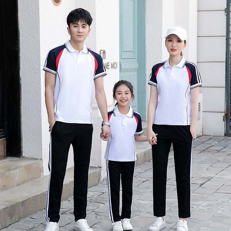 男士夏季运动套装跑步大码薄款长裤短袖情侣休闲透气运动服女学生